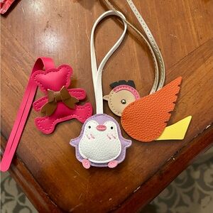 Set of Leather Bag Charms